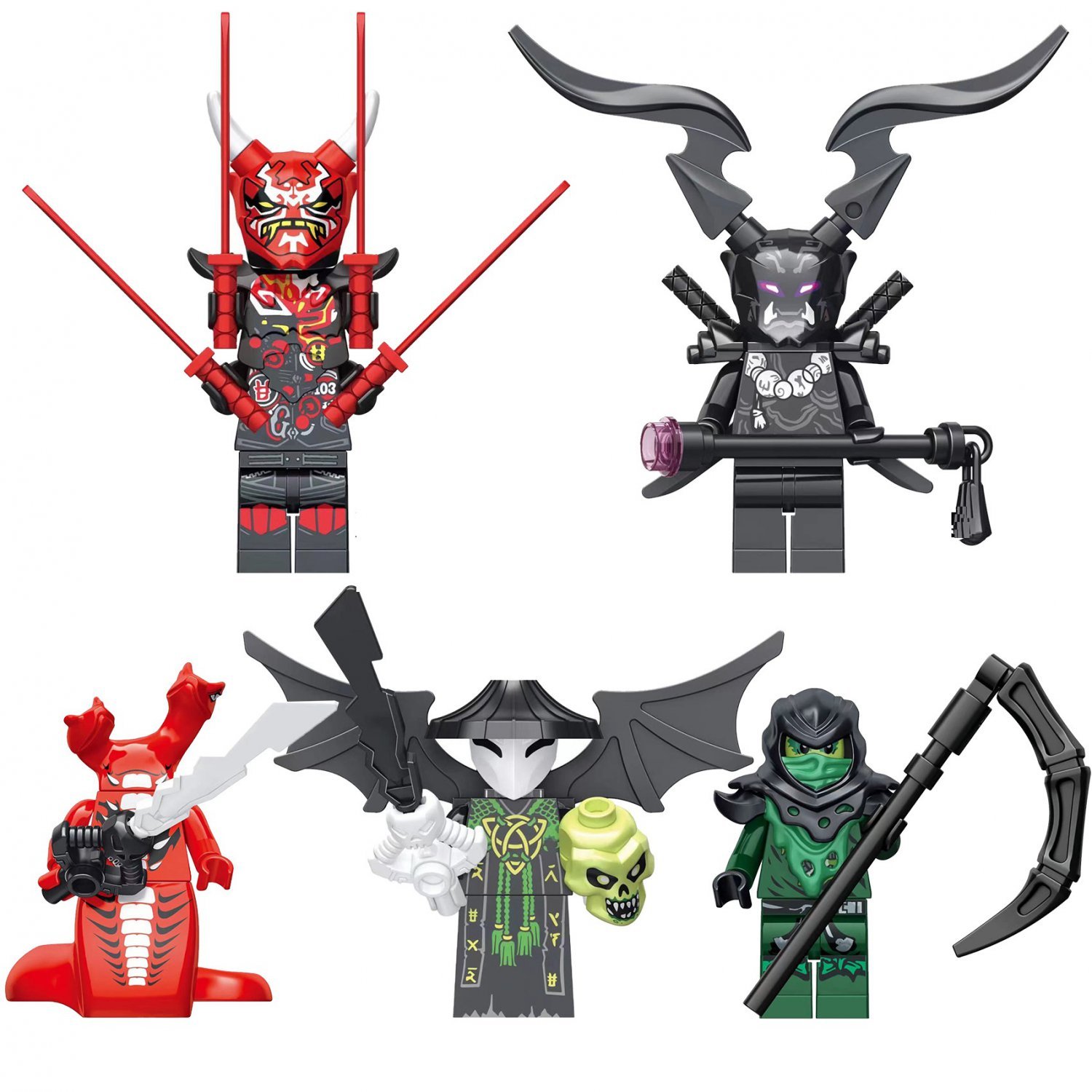 Skull Sorcerer Morro Omega Ninjago 2023 Minifigures Block Toys