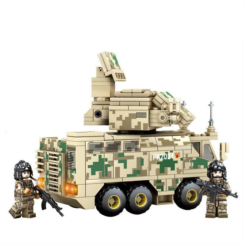 Air Defense Missile Red flag 17A Military Sets Minifigures Block Toys