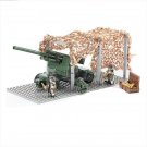 US Camouflage Anti-Aircraft(AA) Gun WW2 Sets Minifigures Block Toys
