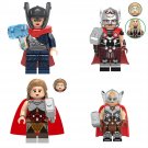 4pcs Mighty Thor Jane Foster 2022 Thor Set Minifigures Block Toys