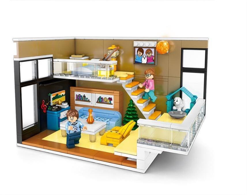 Compound apartment Villa 2022 City Sets Minifigures Block Toys