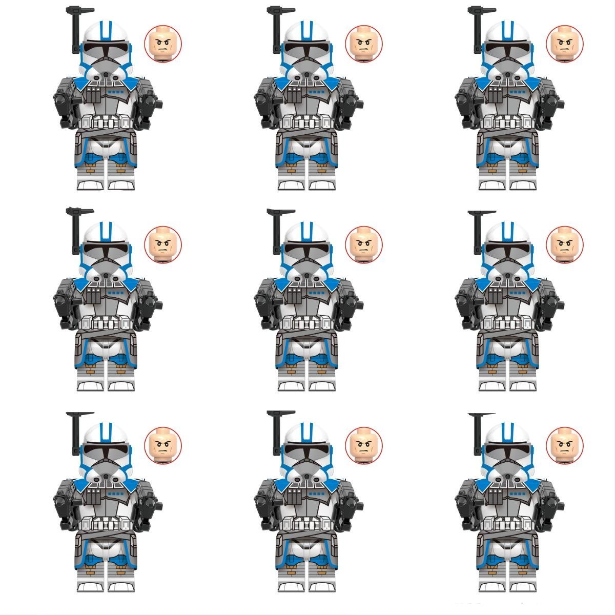 9pcs ARC Commander Haoc Star Wars Set Minifigures Block Toys