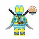 Blue suit Deadpool Deadpool Minifigures Block Toys