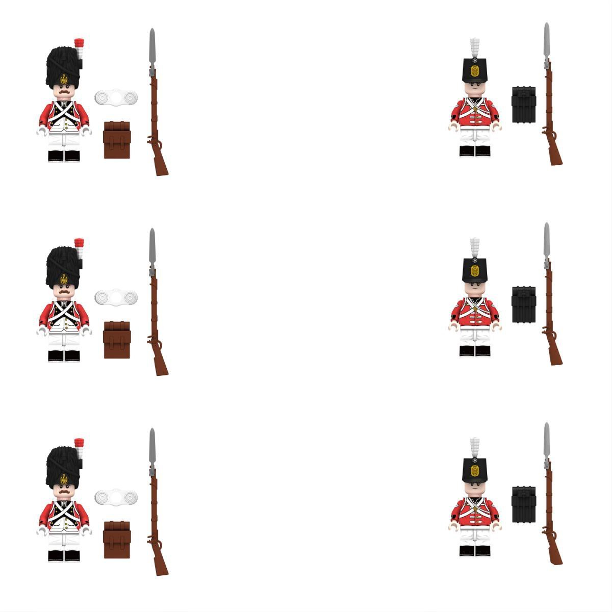 Swiss Grenadier VS British Fusilier European War Sets Minifigures Block Toys