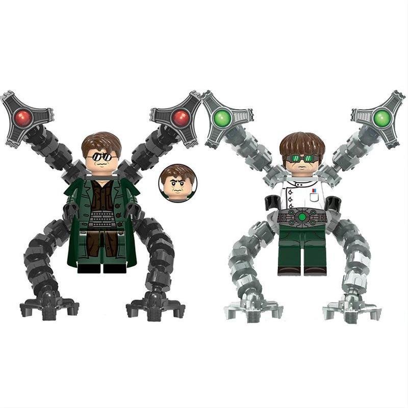 Black and White Doctor Octopus Super Heroes Sets Minifigures Block Toys