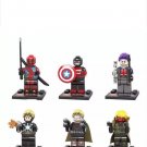Captain Britain Fluoroscopy eye Deadpool Captain America Avengers Set Minifigure