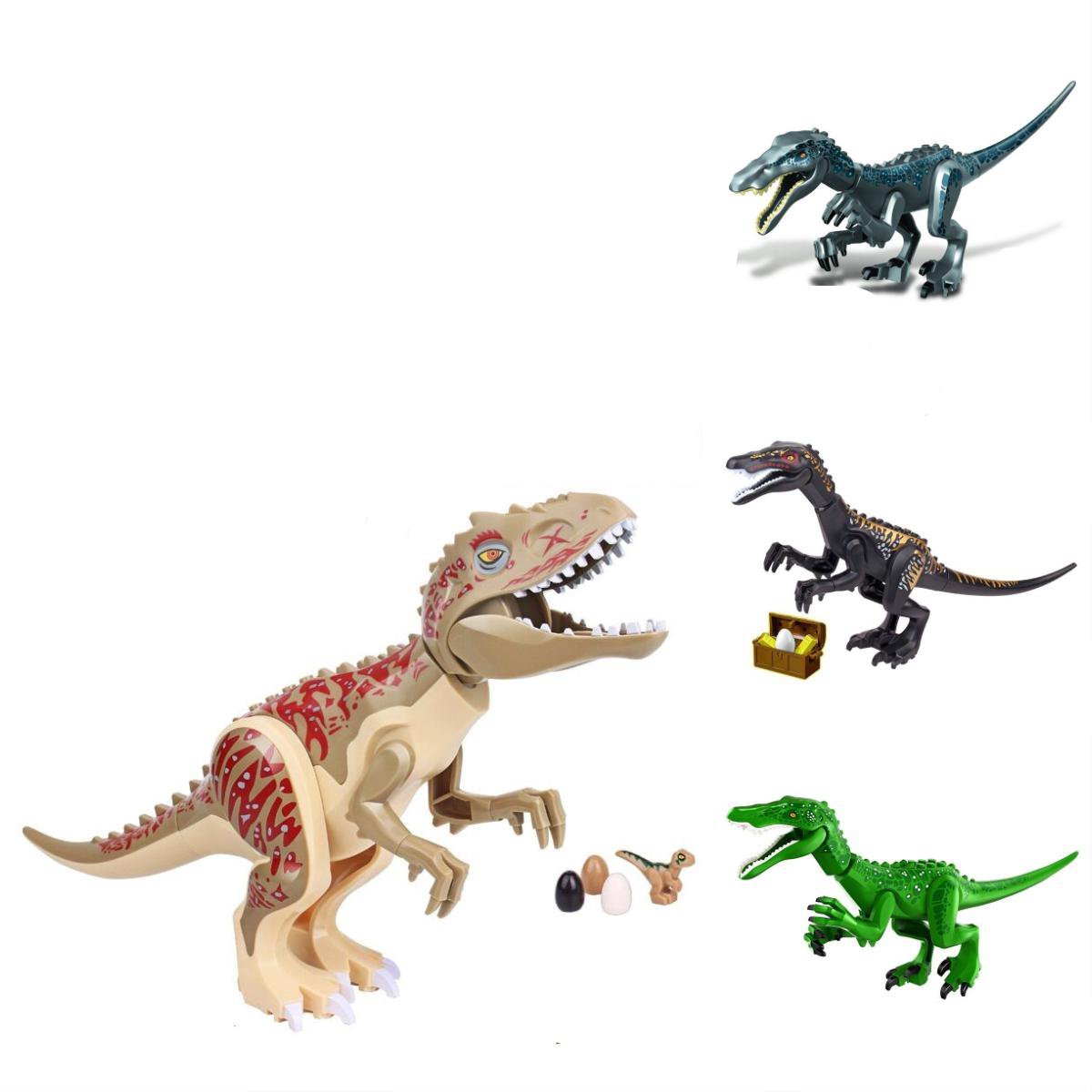 X-Tyrannosaurus Rex Egg VS Heavy Claw Dragon Jurassic World 3 Minifigures Toys