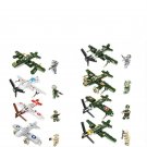 WW2 F6F F4U Fw190 P47 Fighter Fighter Sets Minifigures Block Toys