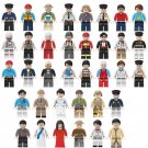 Earth Human Worker Peasant Business City Sets Minifigures Block Toys