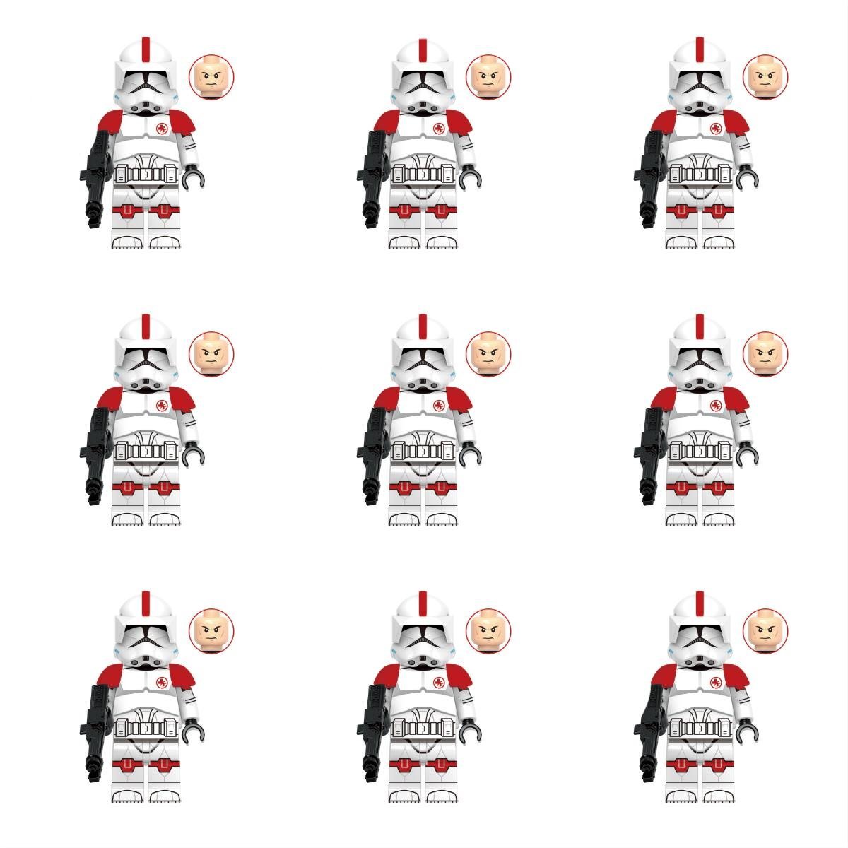9pcs Medic Clone Trooper The Clone Wars Season 7 Sets Minifigures Block Toys