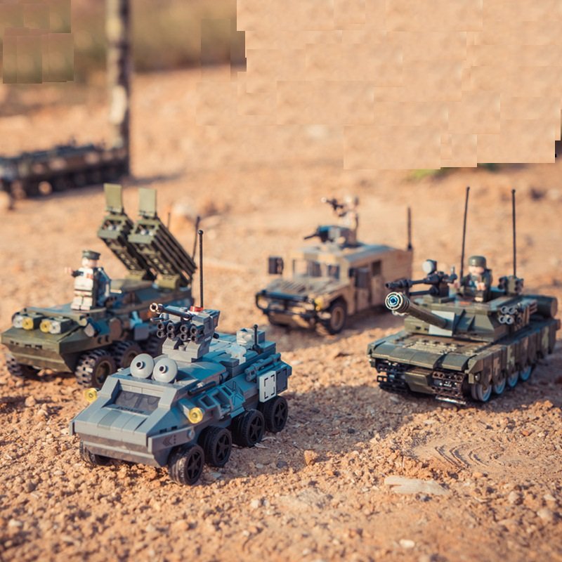 Battle Command Vehicle Tank defense vehicle Modern Military Set Minifigures Toys