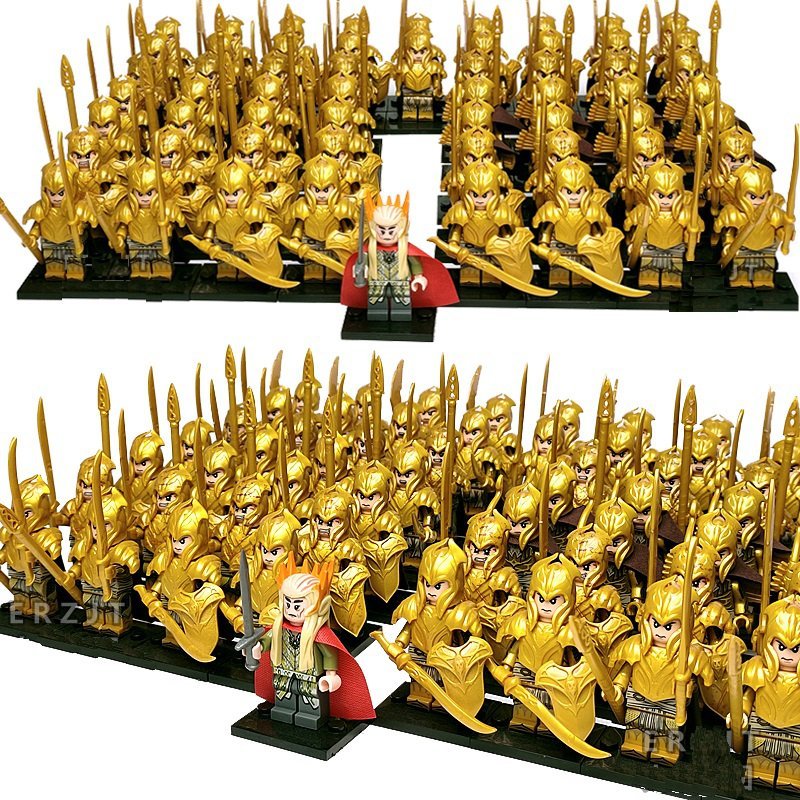 50pcs Gold Erl Thranduil The Hobbit Sets Minifigures Block Toys