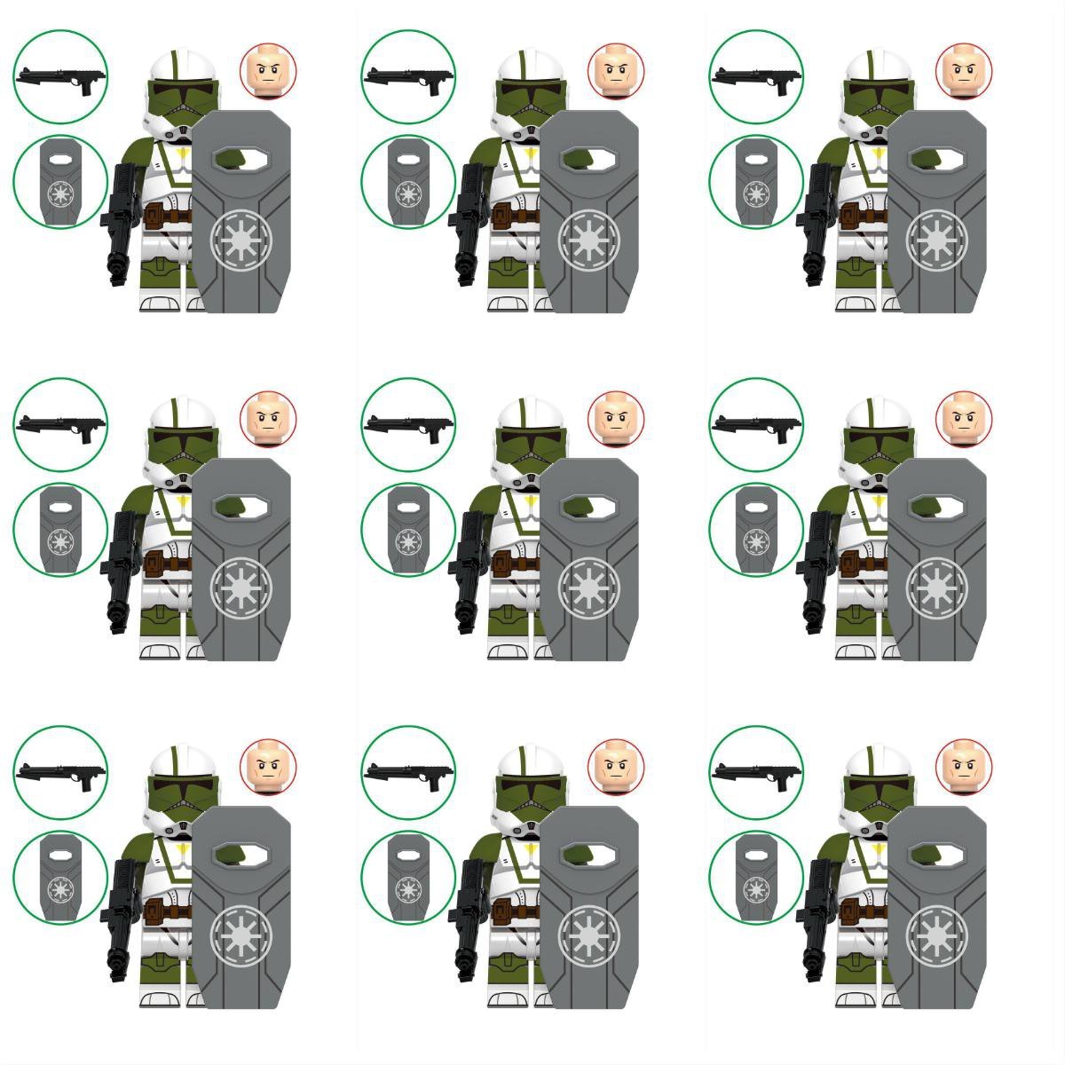 9pcs Doom Trooper army Clone Trooper army Sets Minifigures Block Toys