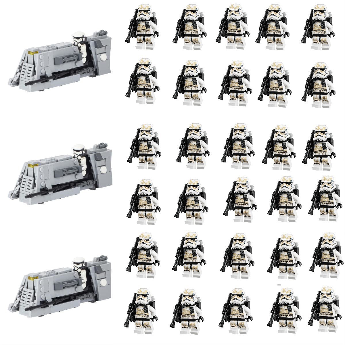 33pcs Sandtrooper C-PH Patrol Speeder Bike Star Wars Set Minifigures Block Toys