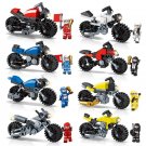 8pcs Dirt Bike Motorcyclist Sport Set Minifigures Block Toys