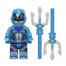 Blue Warrior Power Rangers Minifigures Block Toys