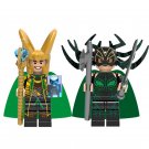 Loki Goddess of Death Hela Thor movie Sets Minifigures Block Toys