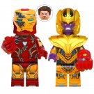 Battle Damage Iron Man MK85 Thanos Avengers 4 Sets Minifigures Block Toys