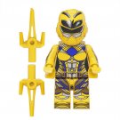 Yellow Warrior Power Rangers Minifigures Block Toys