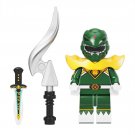 Green Soldier Power Rangers Minifigures Block Toys