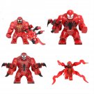4pcs Carnage Venom Let There Be Carnage Set Minifigures Block Toys