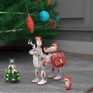 Santa Claus A reindeer Distribute Gifts Merry Christmas Sets Minifigures Toys