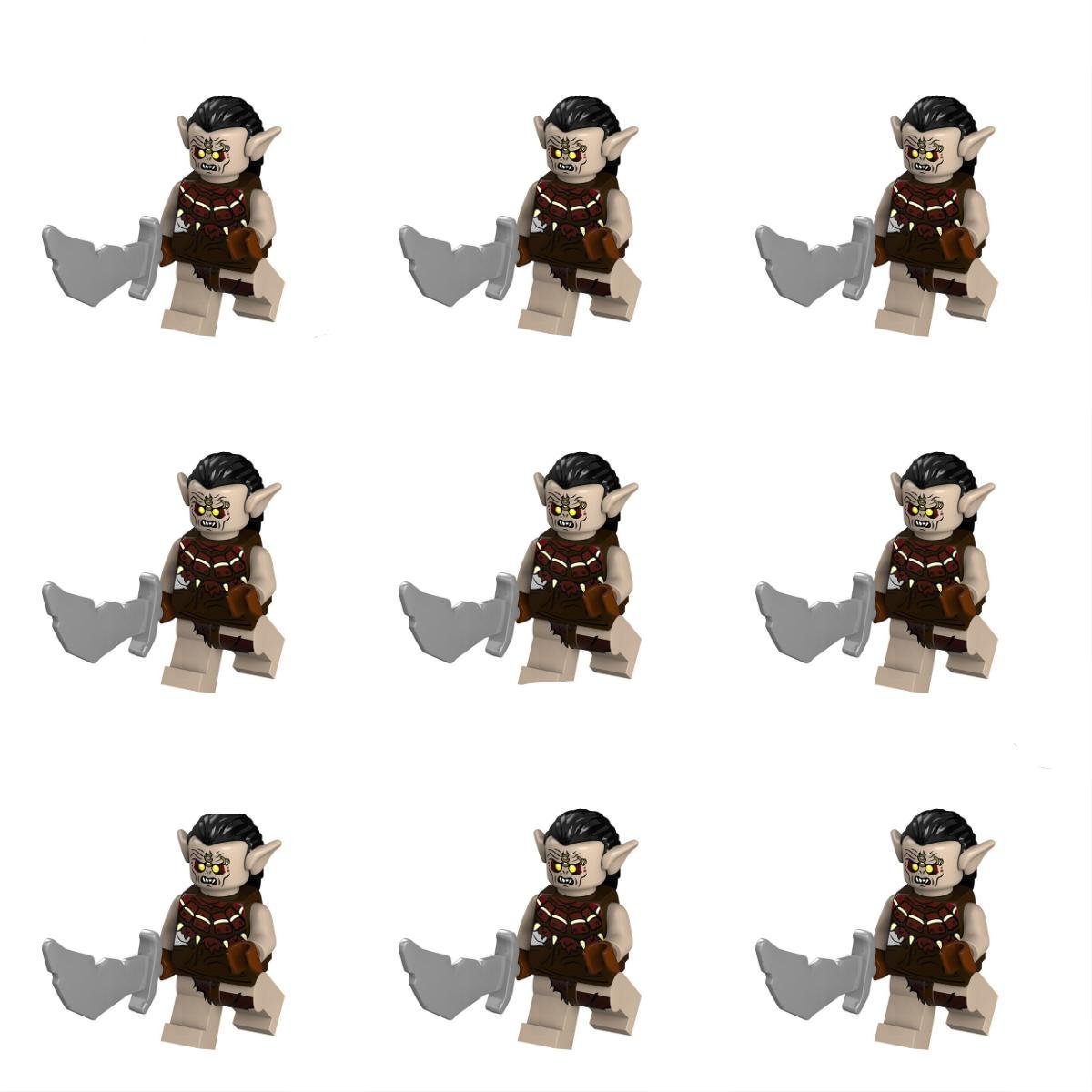 9pcs Uruk-hai Erech The Lord of the Rings Set Minifigures Block Toys