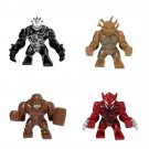 4pcs Big Riot Clayface Groot Super Hero Set Minifigures Block Toys