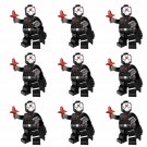 9pcs Red Fork Super Heroes Sets Minifigures Block Toys