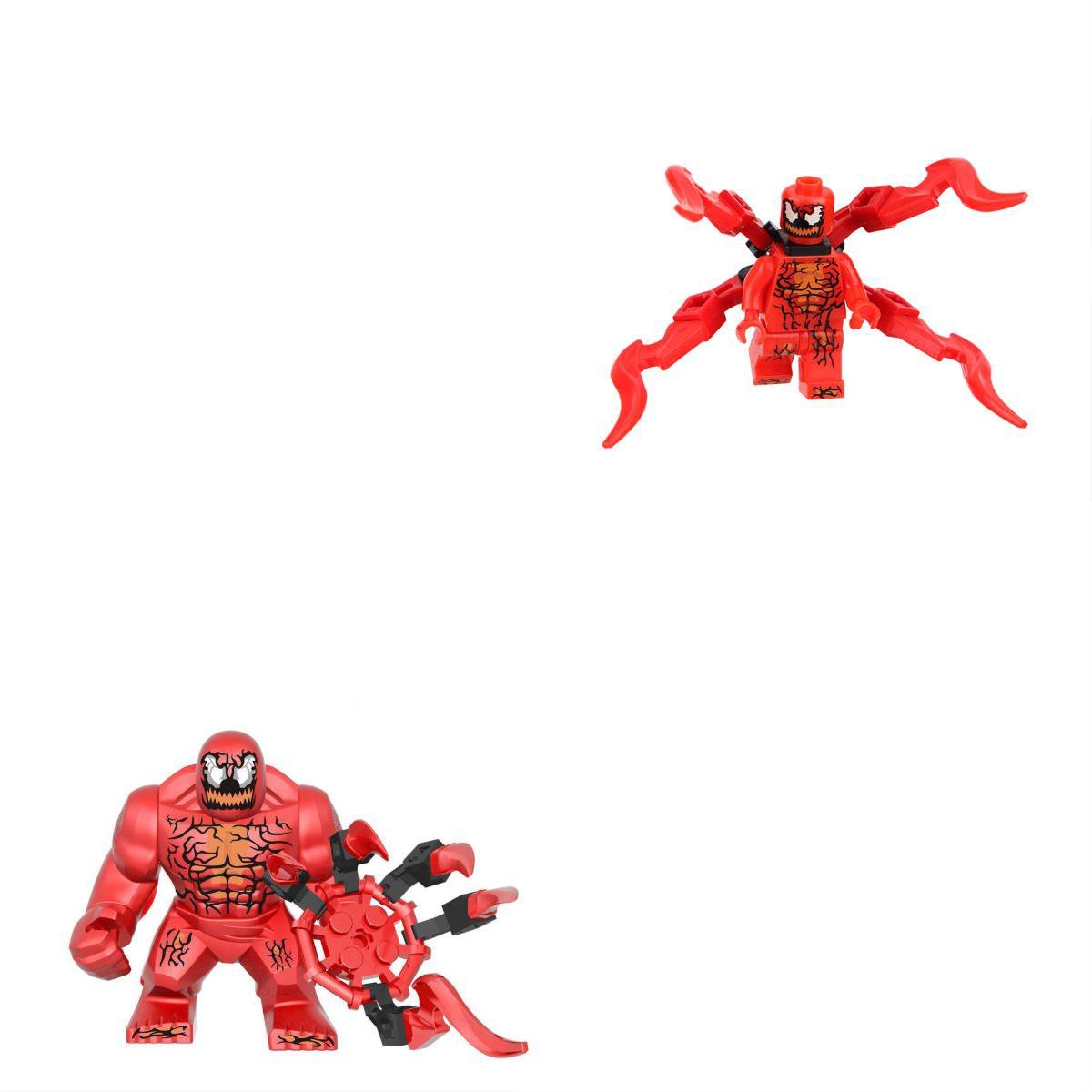 2pcs Big small Carnage Super Heroes Sets Minifigures Block Toys