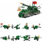 WW2 Germany Howitzer school officer military Set Minifigures Block Toys