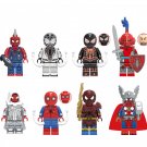 Punk Spider-Man Negative Space Spider-Man knight New Spider-Man Set Minifigures