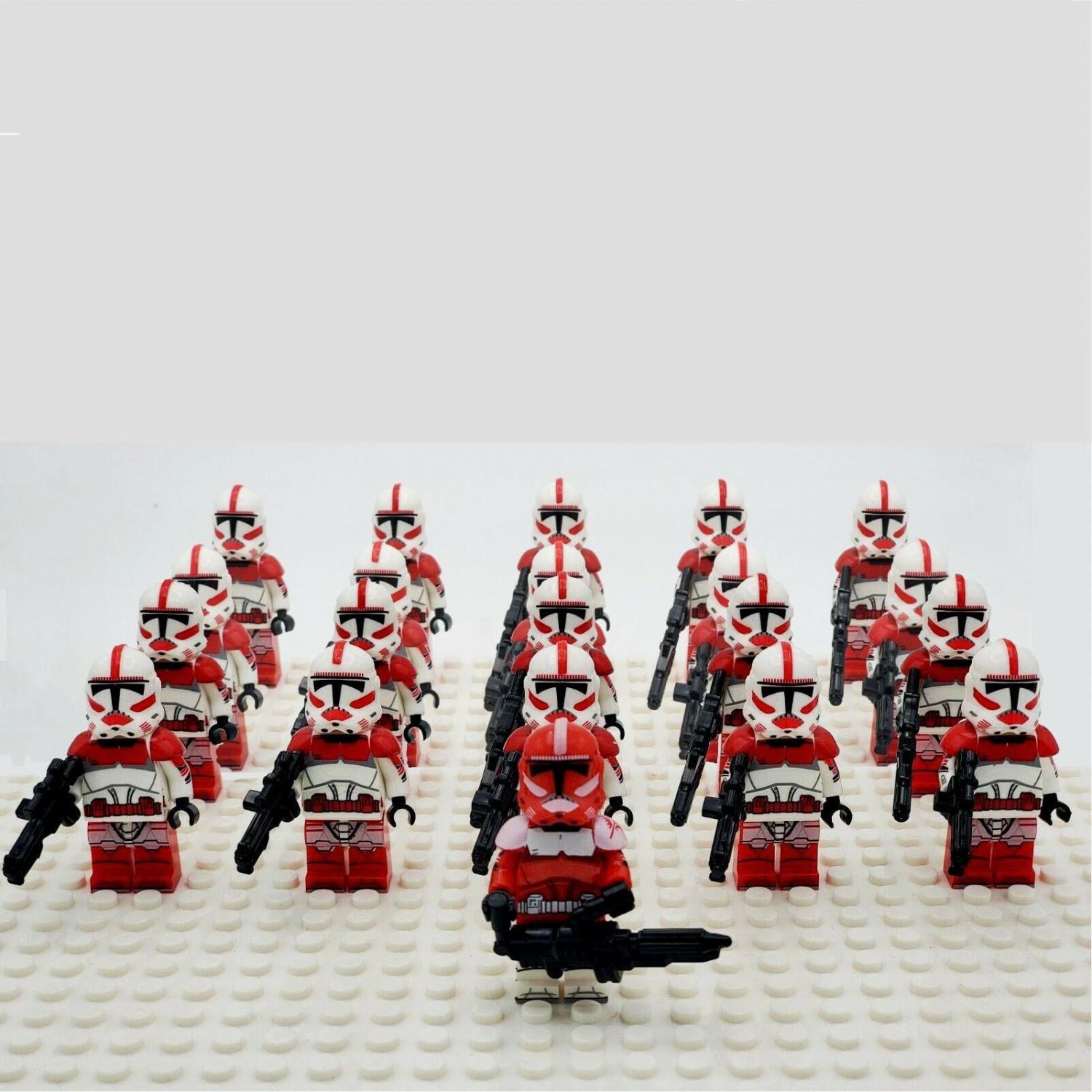 21pcs Coruscant Guard Trooper Commander Fox Star Wars Sets Minifigures Block Toy