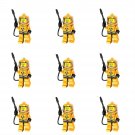 9pcs Chemical defence crops Military Set Minifigures Block Toys