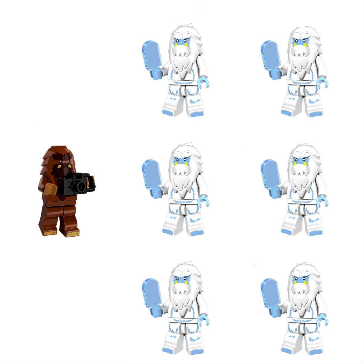 Sasquatch Yeti Set Minifigures Block Toys