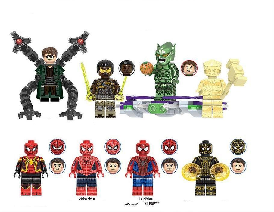 Sandman Electro Doctor Octopus Green Goblin SpiderMan Set Minifigures Block Toys