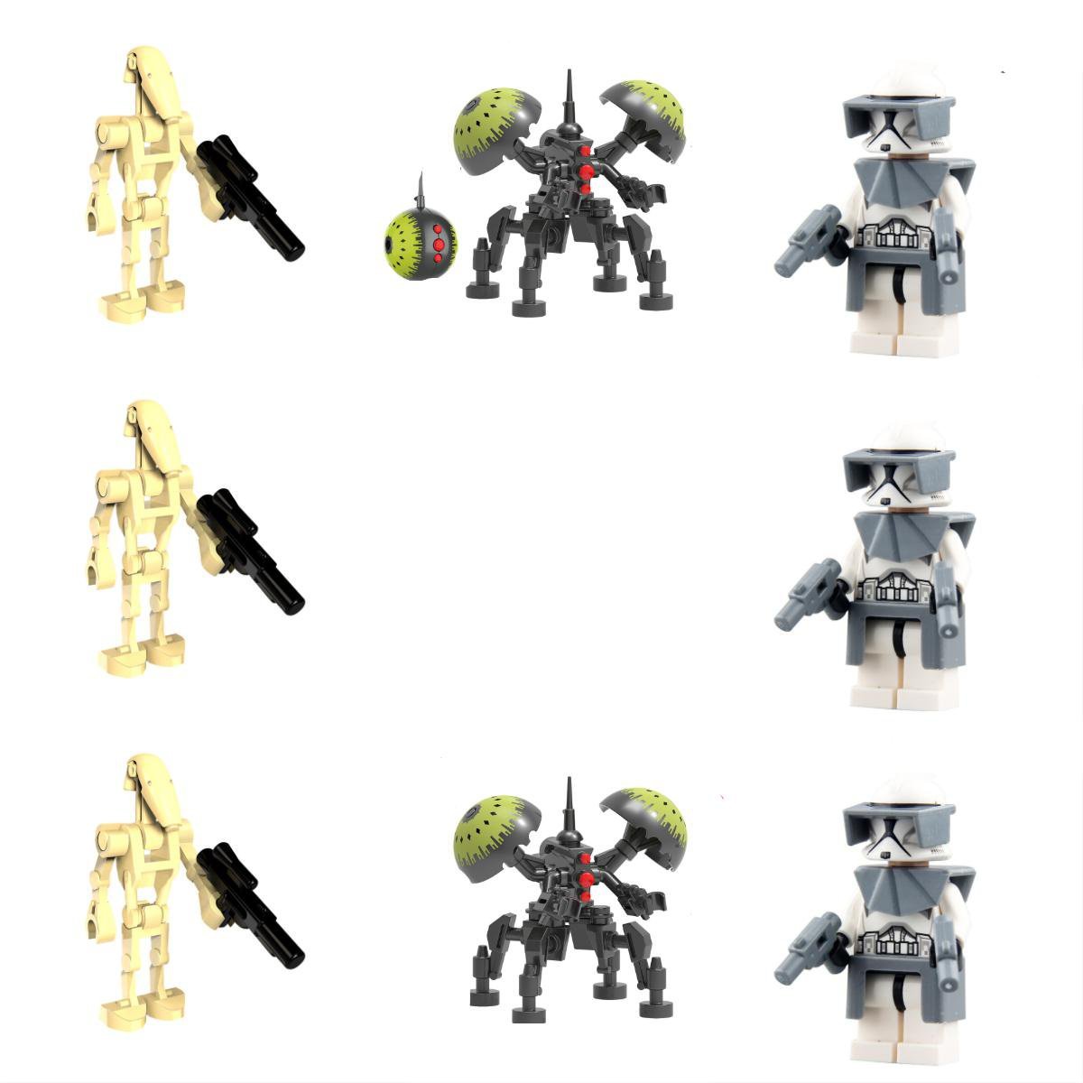Clone Troopers VS Battle Droid Star Wars Sets Minifigures Block Toys