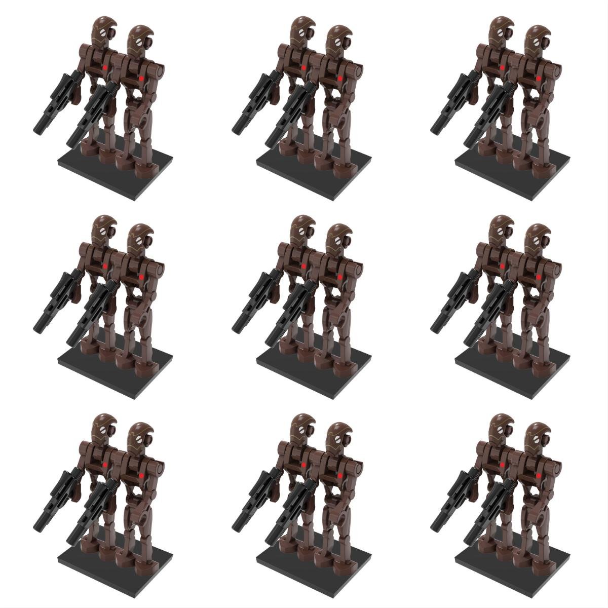 18pcs Chocolate Battle Droid Star Wars Set Minifigures Block Toys