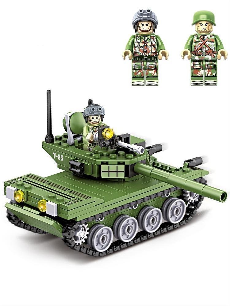 China Type 85 Main Battle Tank Soldier Military Tank Set Minifigures Block Toys
