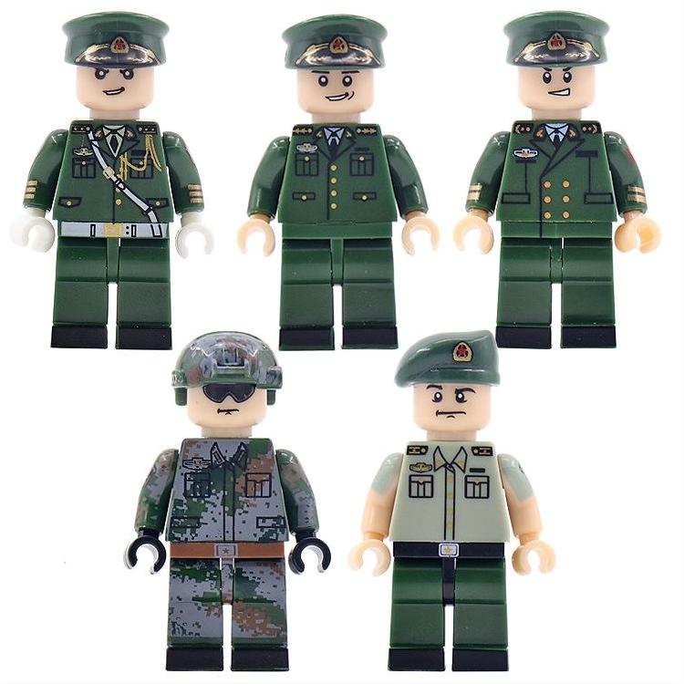 Army officer general Army Private E2 Military Sets Minifigures Block Toys