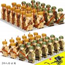 Korea war Army of China VS United State Army Movie Set Minifigures Block Toys