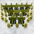 WW2 China artillery army Military Sest Minifigures Block Toys
