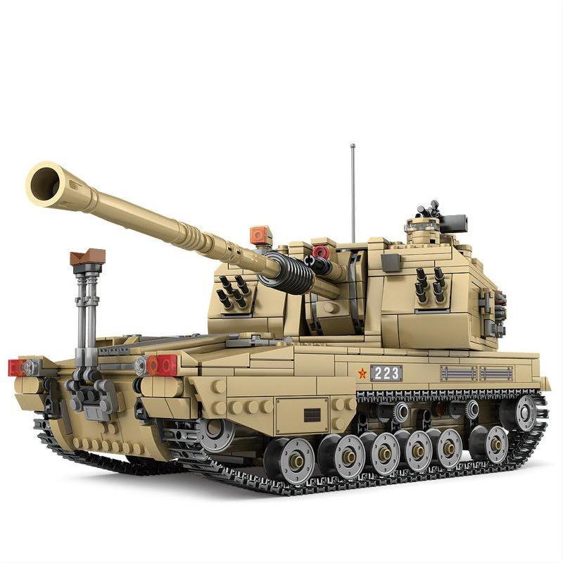 Howitzer Motor Carriage Self propelled Gun Military Set Minifigures Block Toys