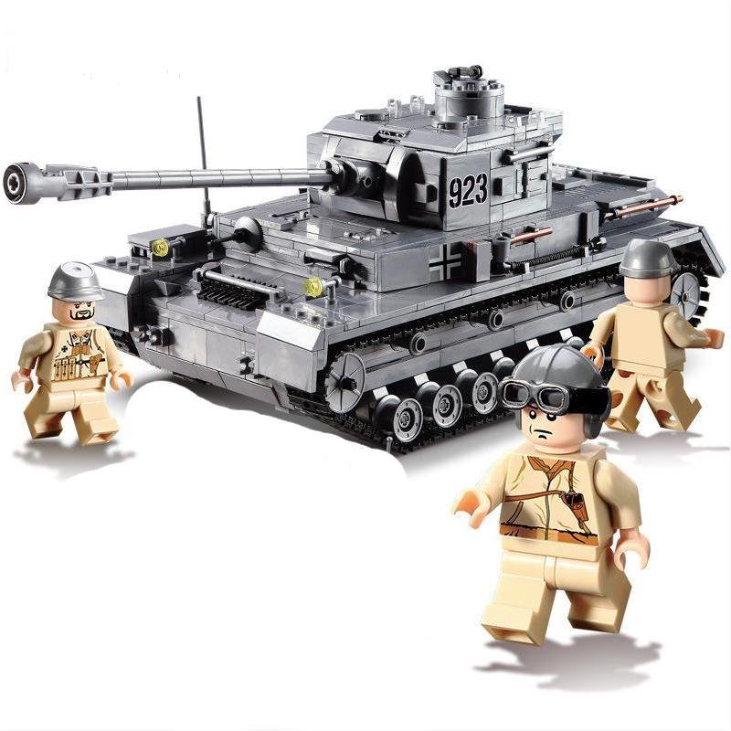 Germany Panzerkampfwagen IV Medium tank Military tank Set Minifigures Block Toys