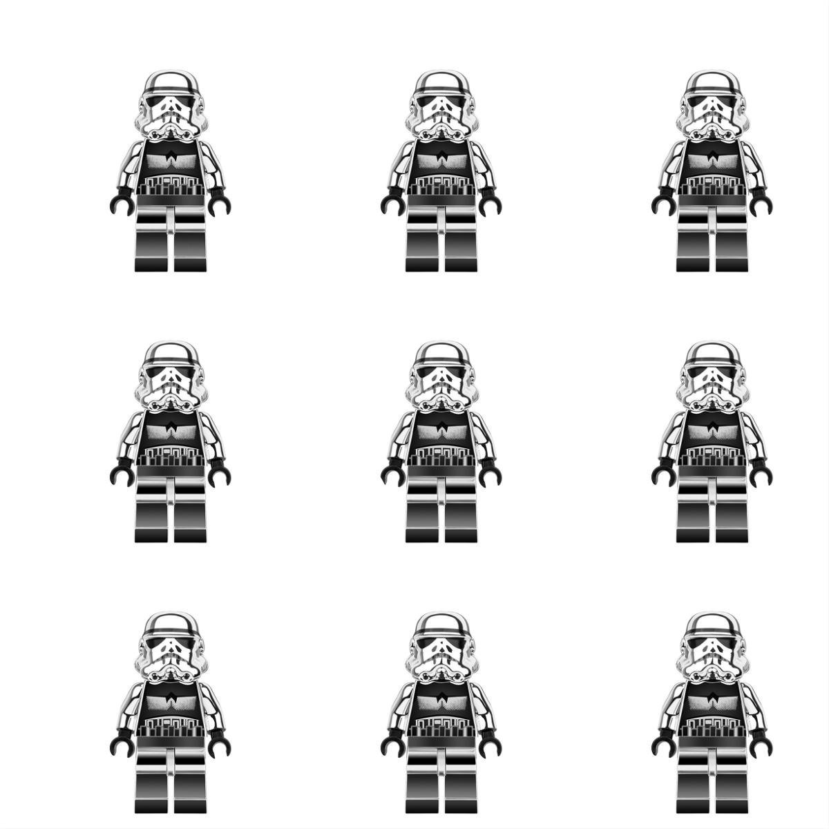9pcs Electroplating Imperial Stormtrooper Star Wars Sets Minifigures Block Toys