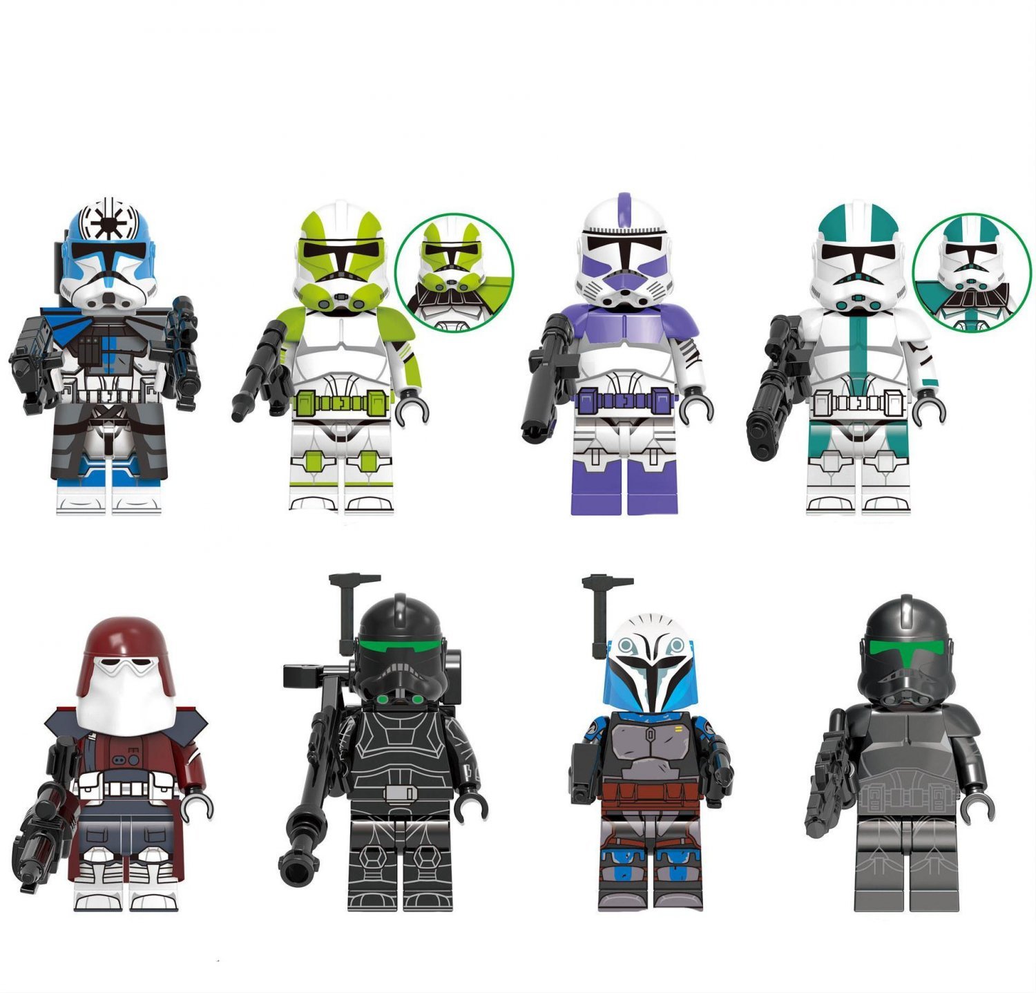 Bo-Katan Kryze Elite Squad Trooper Howzer Grey Star Wars Sets Minifigures Toys