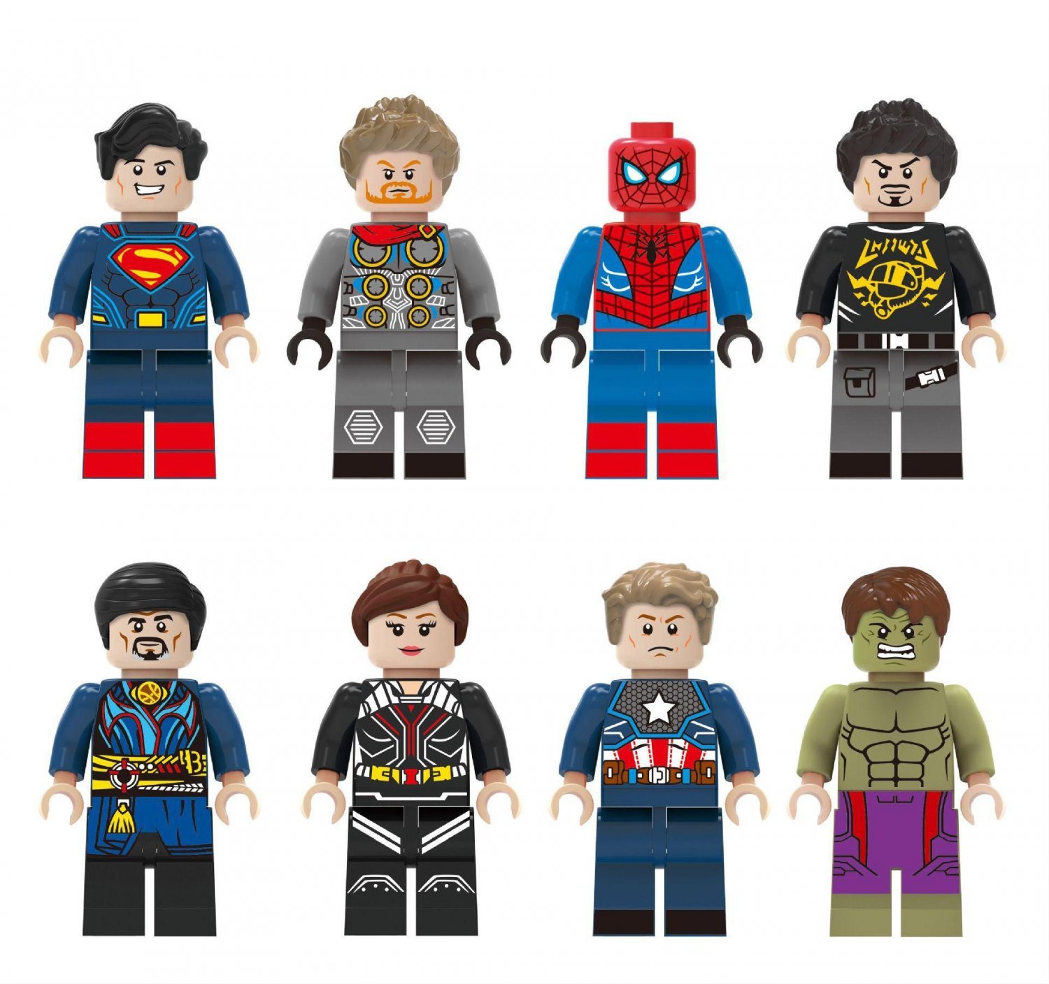 Superman Thor Captain America Doctor Strange New Super Heroes Set Minifigures