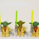 3pcs Master Yoda Star Wars TV sets Minifigures Block Toys