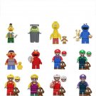 12pcs Mario Different Levels Sesame Street Comic Sets Minifigures Block Toys