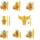 Golden Ninjago season 14 character Toy Minifigures Block Toys